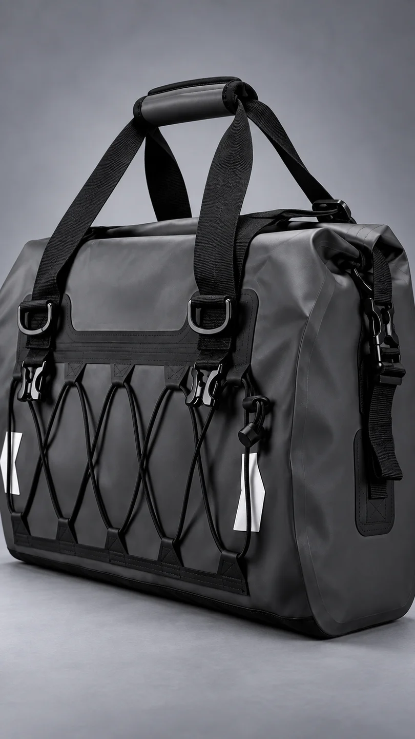 Roll-top touring duffel — product detail panel 3
