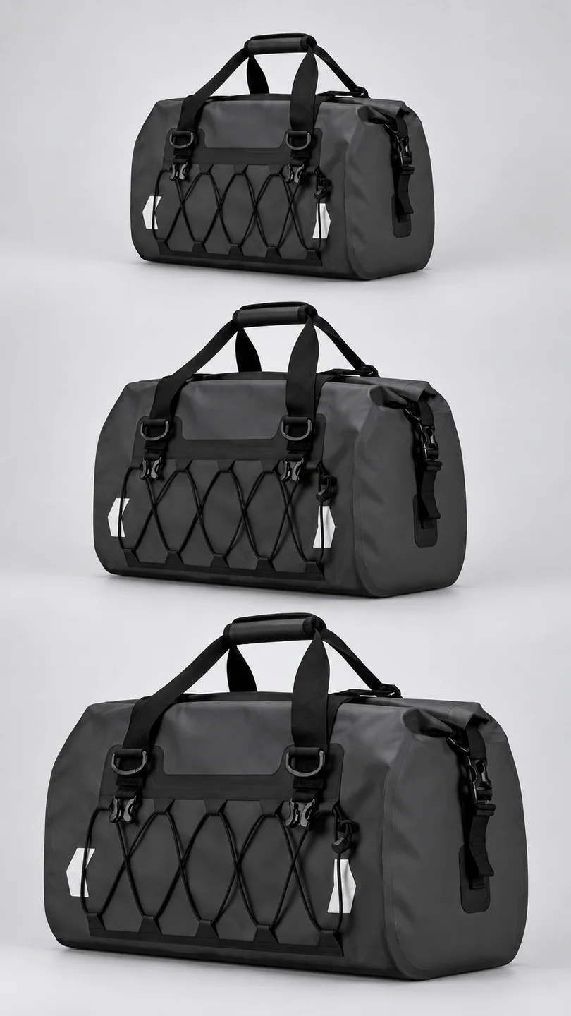 Roll-top touring duffel — product detail panel 4