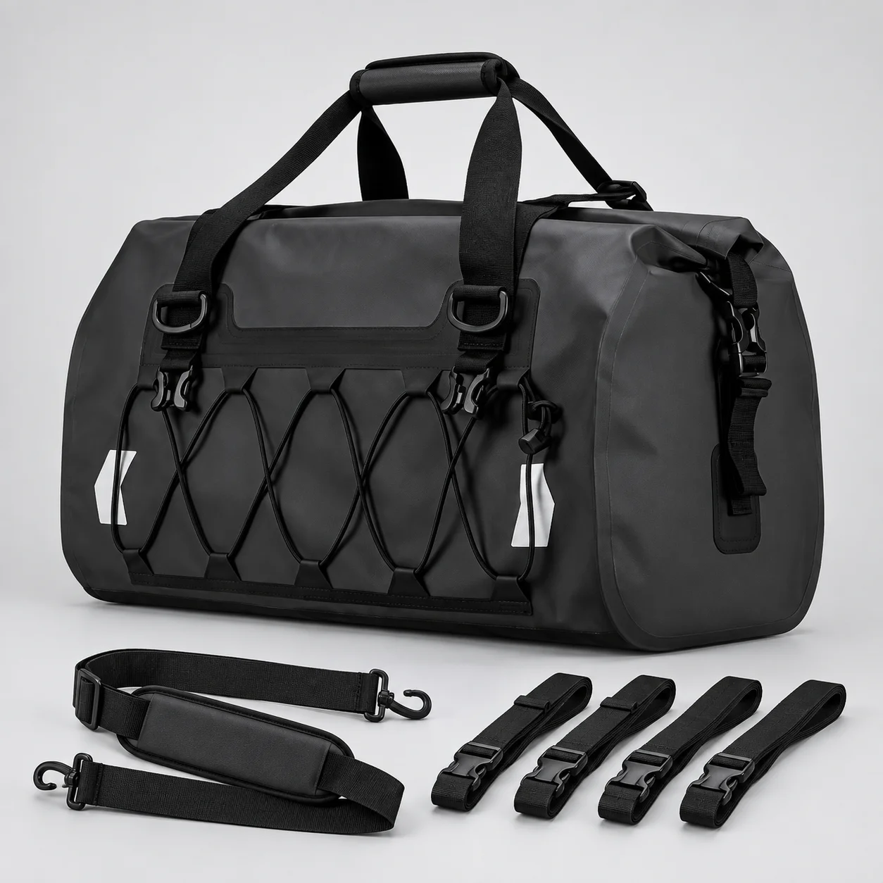 Roll-top touring duffel