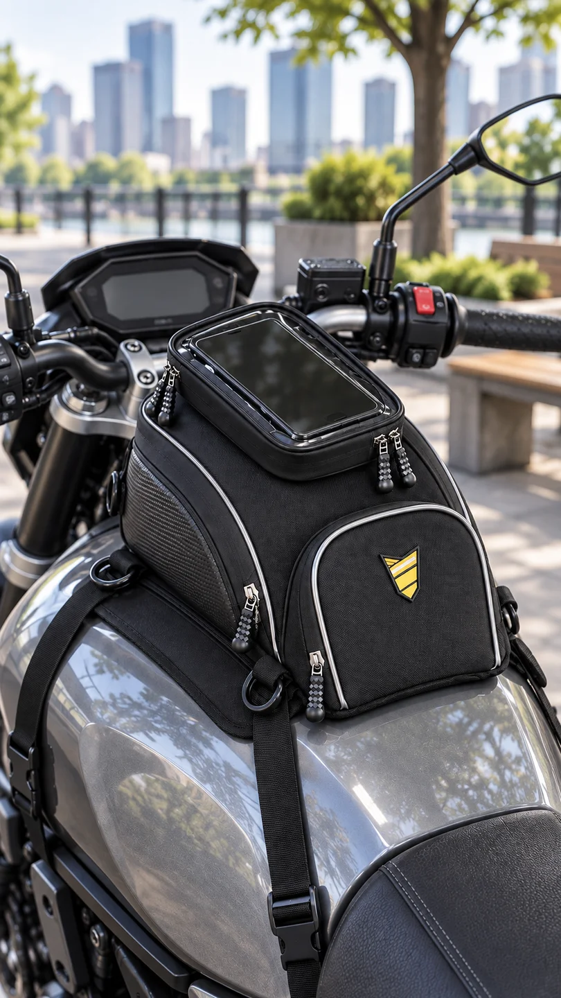 Tank bag with phone pouch — product detail panel 5