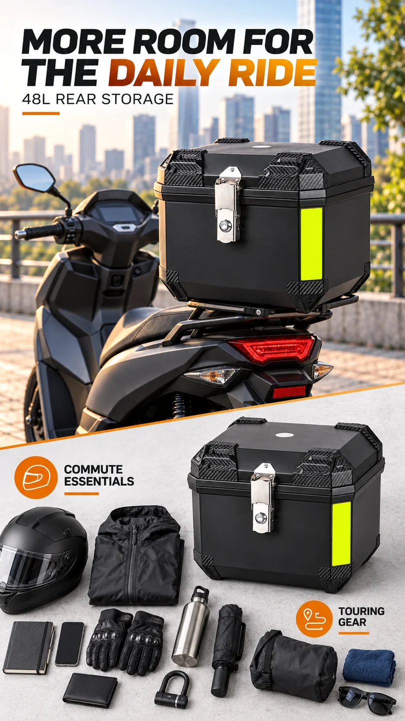 48L 可上锁尾箱 — 产品详情图 2