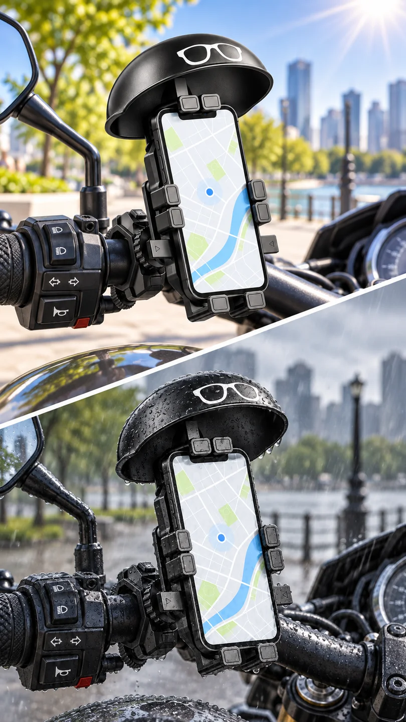 Shielded phone holder — product detail panel 2