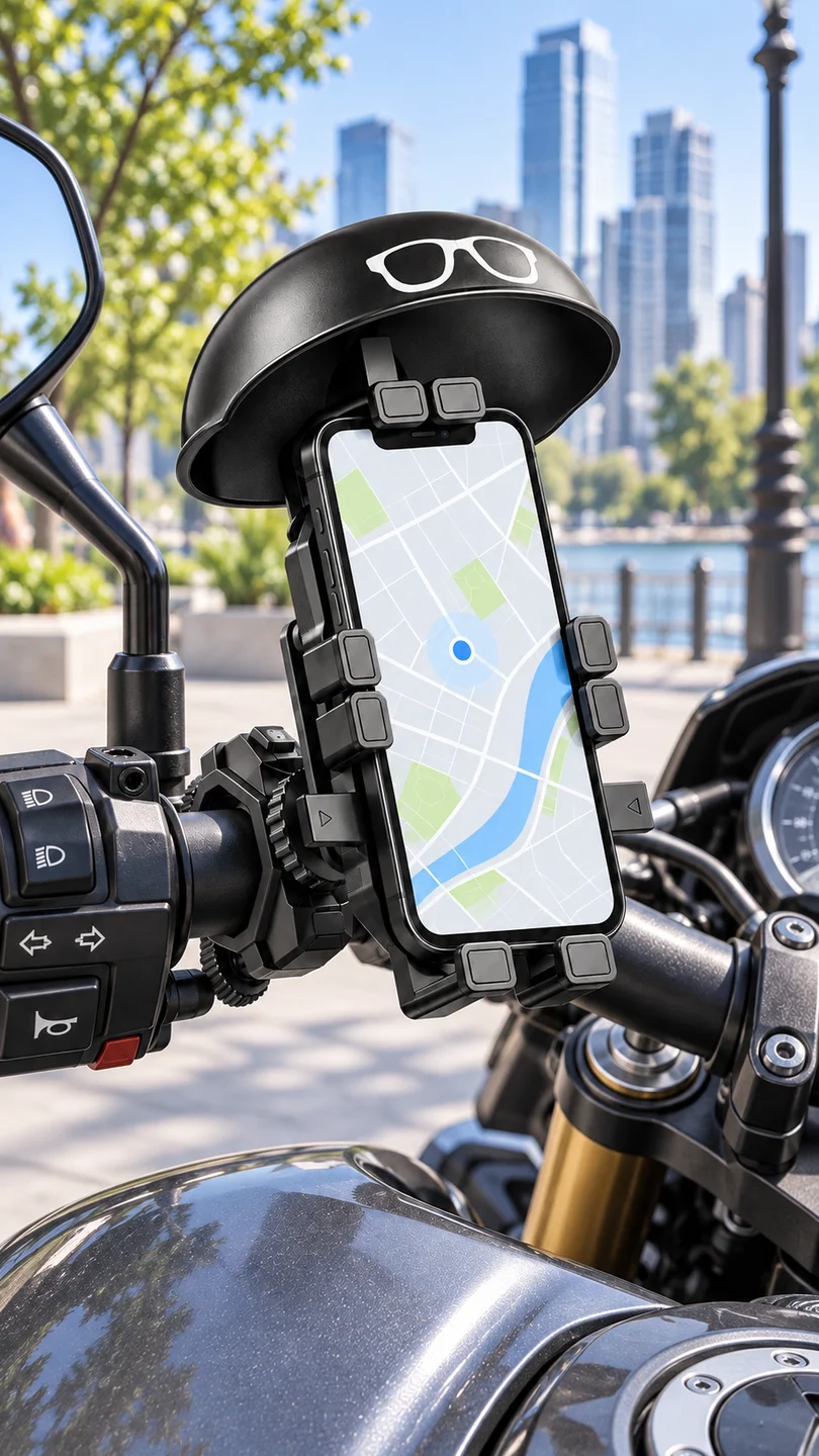 Shielded phone holder — product detail panel 5