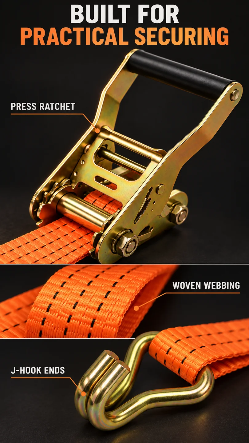 Ratchet cargo tie-down — product detail panel 3