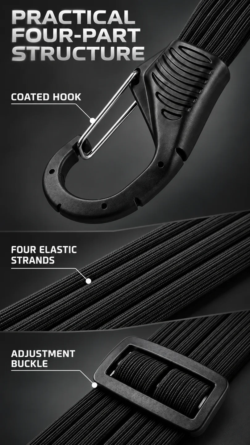 Four-strand helmet strap — product detail panel 3