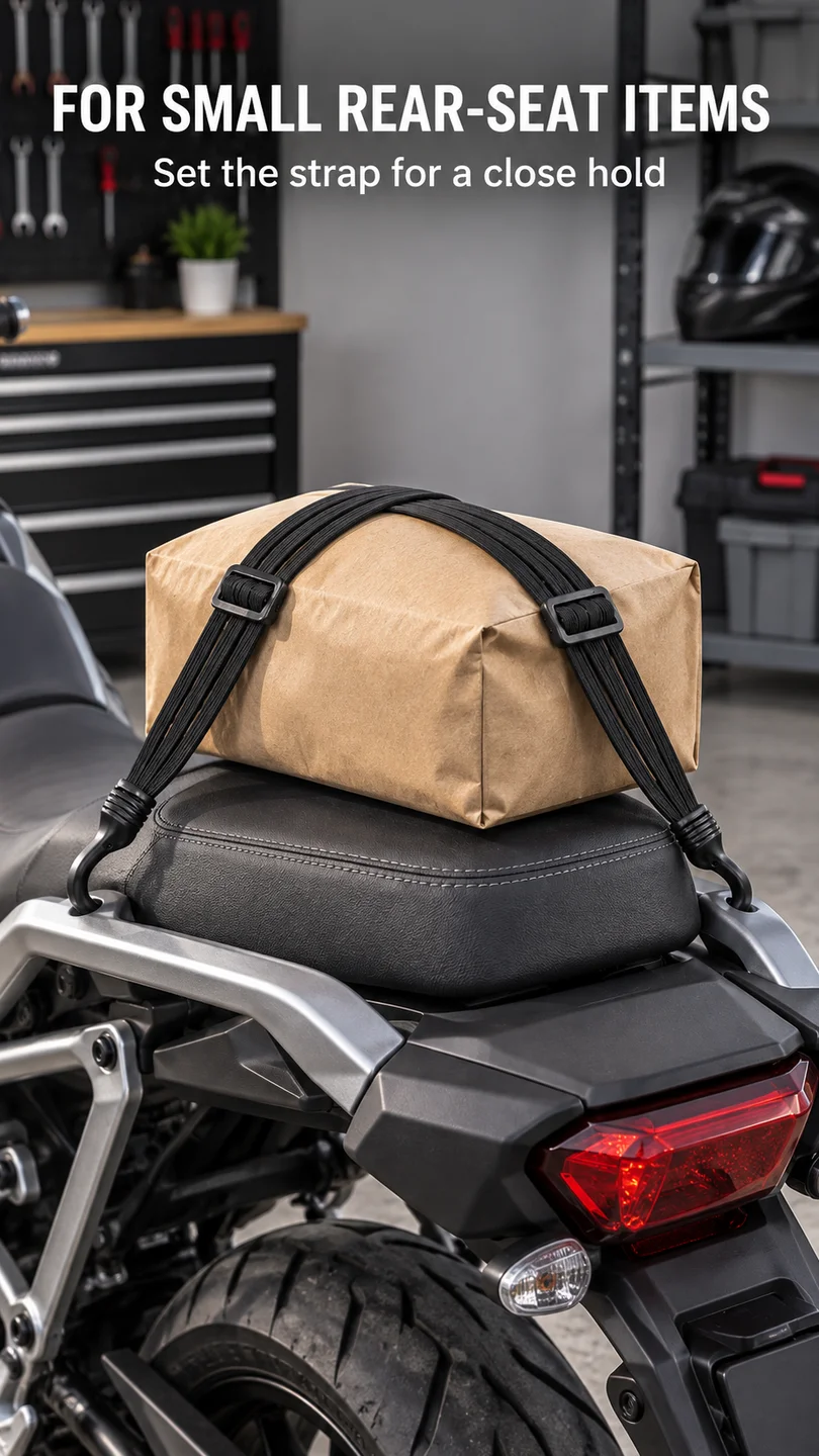 Black dual-hook helmet strap — product detail panel 5