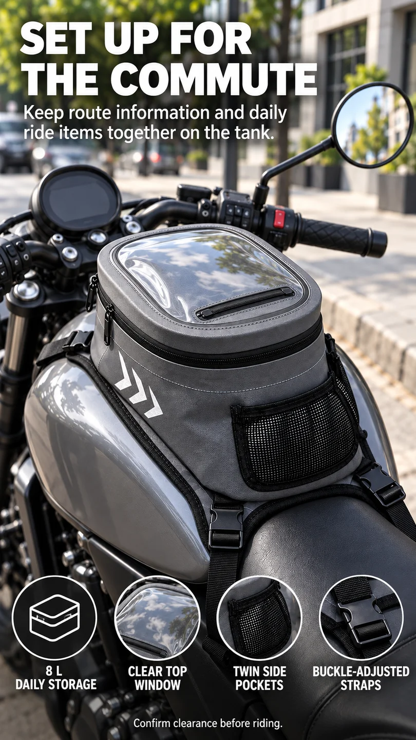 8L strap-on tank bag — product detail panel 5