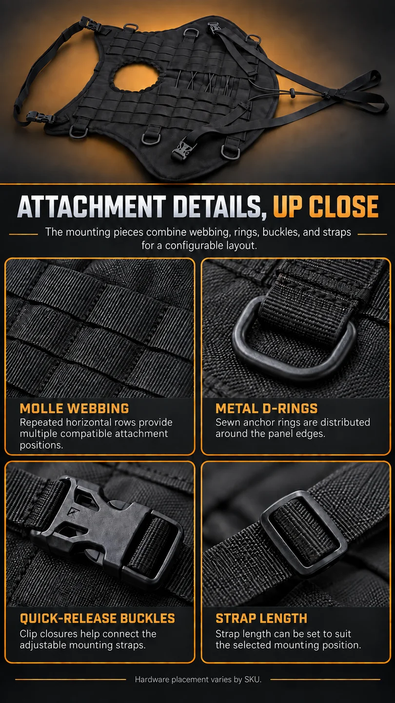 Modular luggage mounting system — product detail panel 3