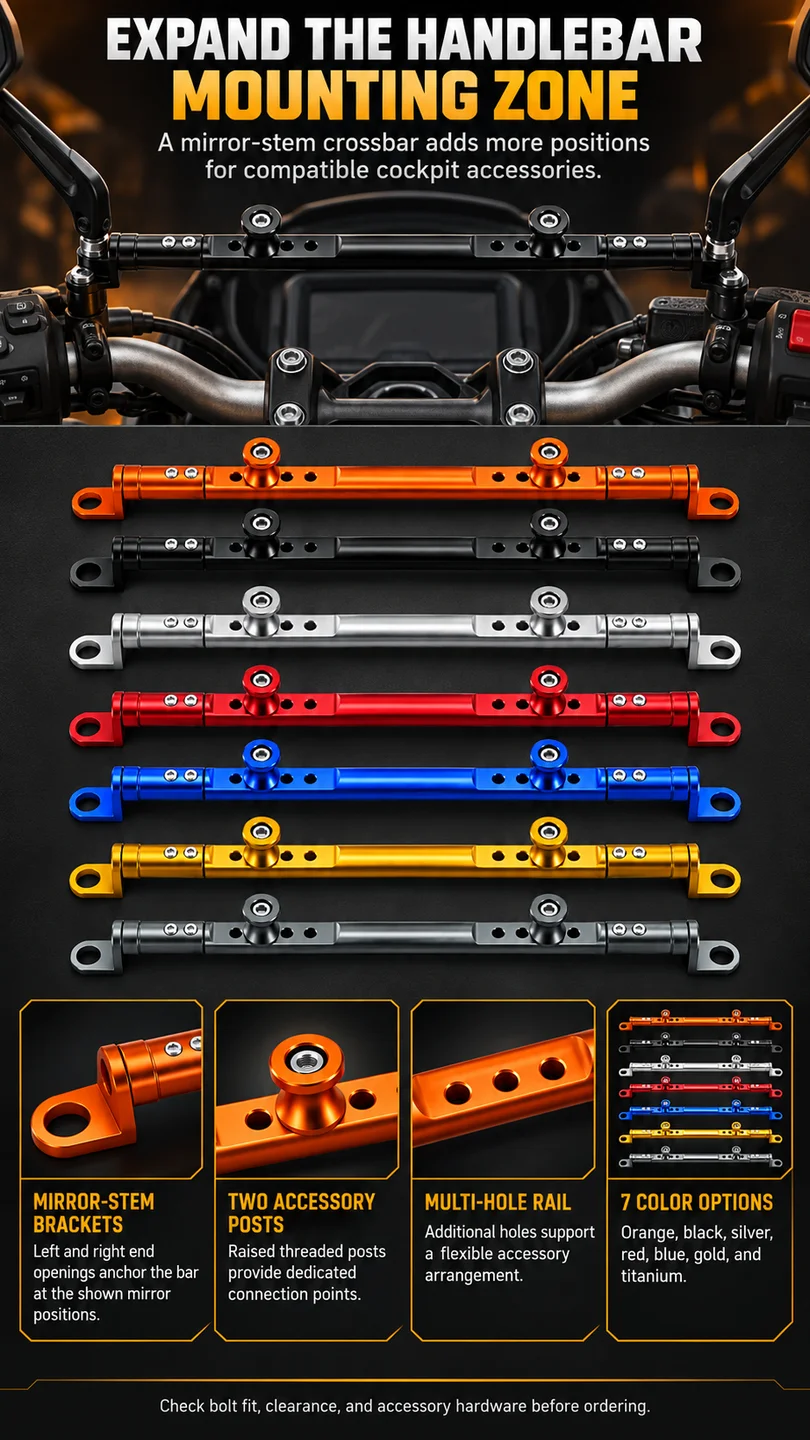 Accessory-mount crossbar — product detail panel 1