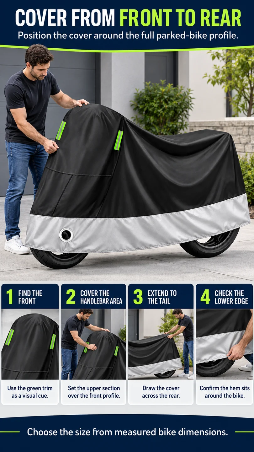 Outdoor motorcycle cover — product detail panel 5