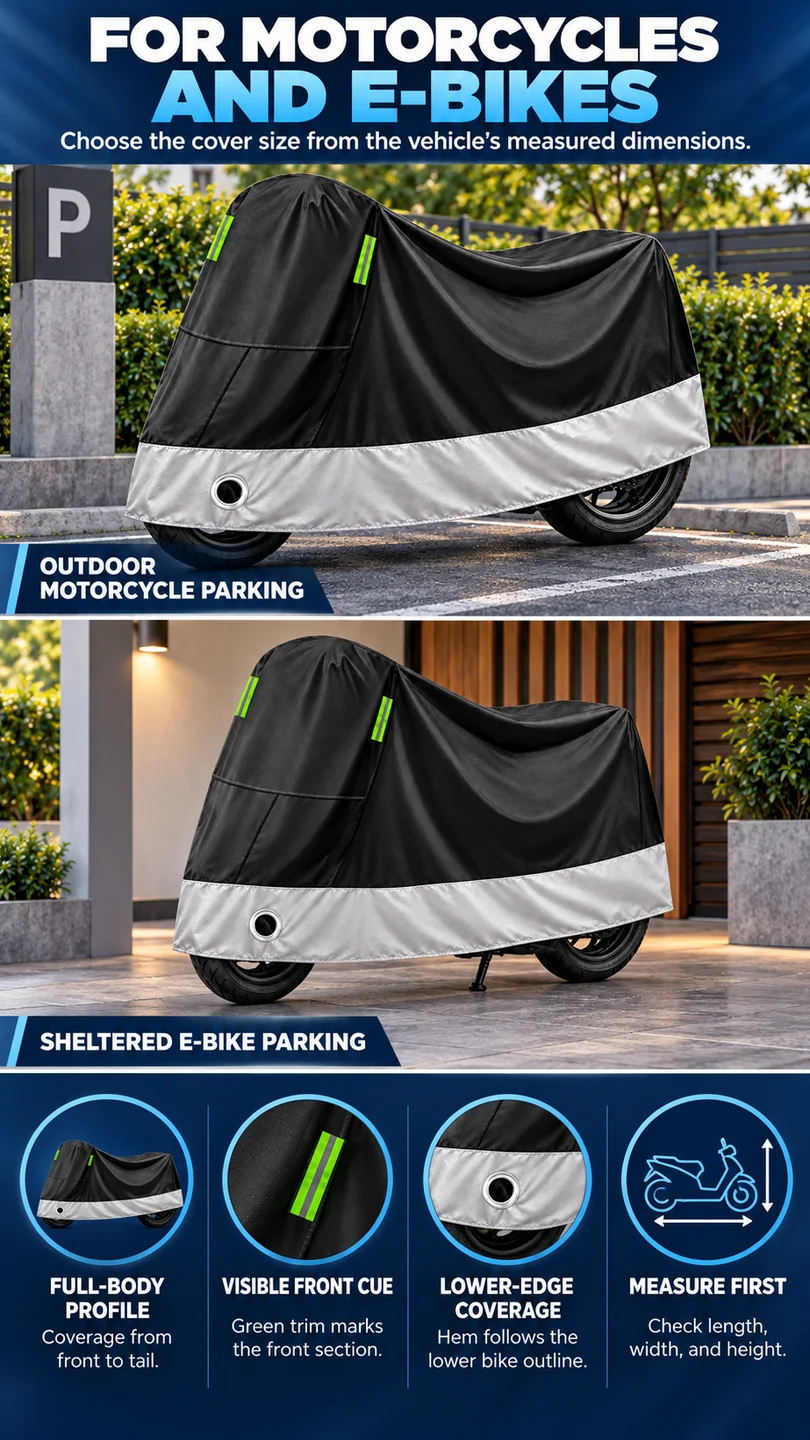 Outdoor motorcycle cover — product detail panel 6