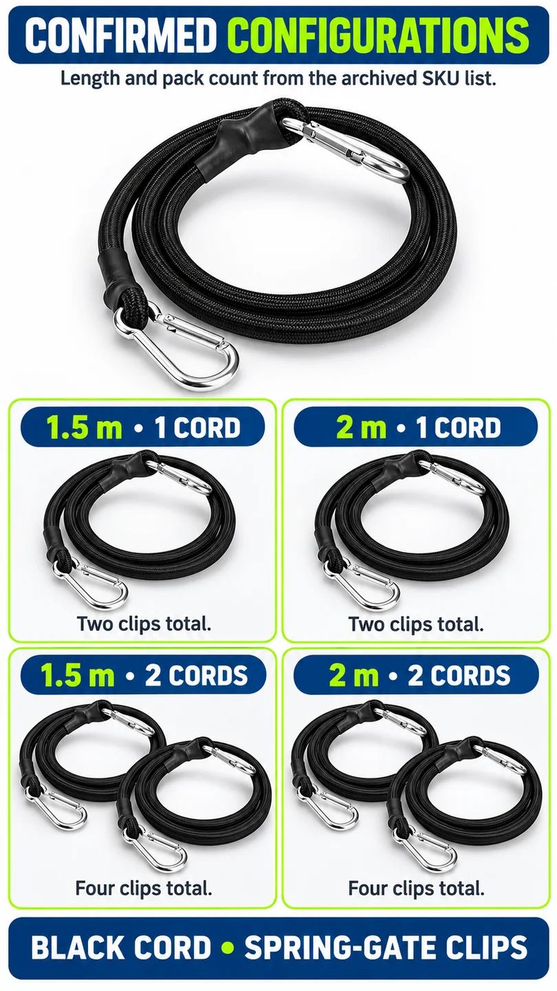 Carabiner bungee cord — product detail panel 4
