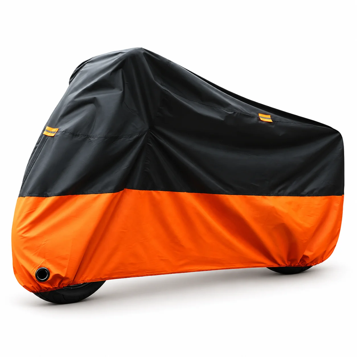 Multi-fabric motorcycle cover