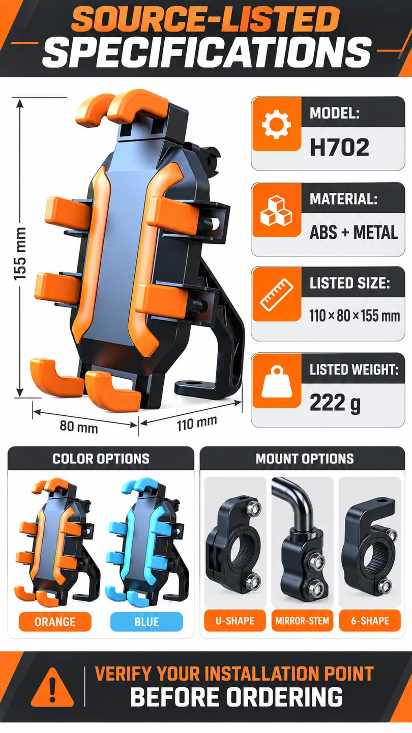 H702 eight-point phone holder — product detail panel 4