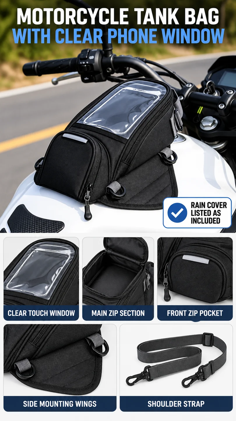 Oxford navigation tank bag — product detail panel 1