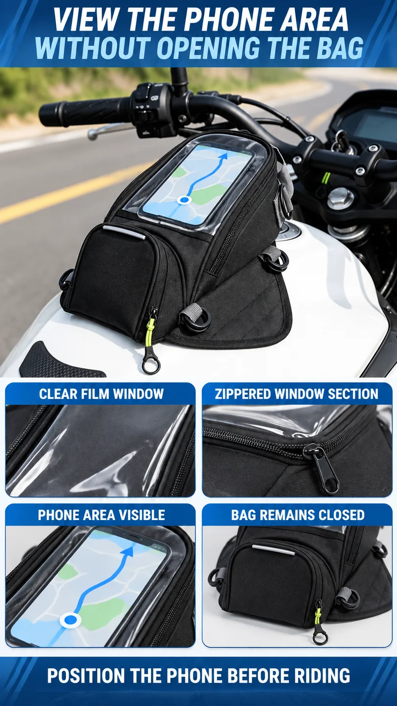 Oxford navigation tank bag — product detail panel 2