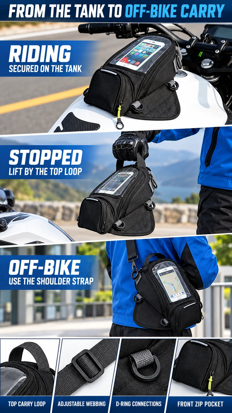 Oxford navigation tank bag — product detail panel 6