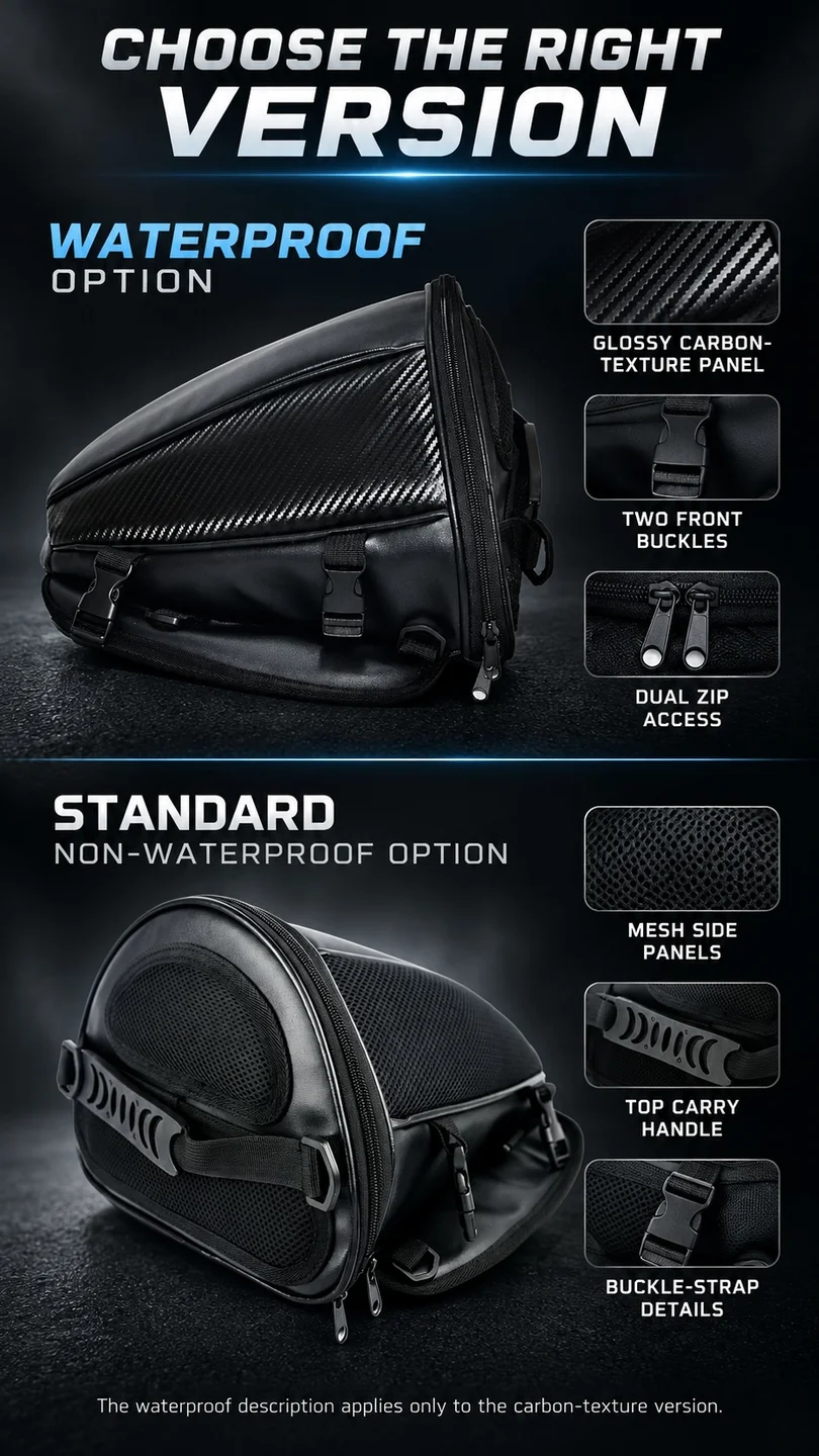 Compact rear-seat tail bag — product detail panel 2
