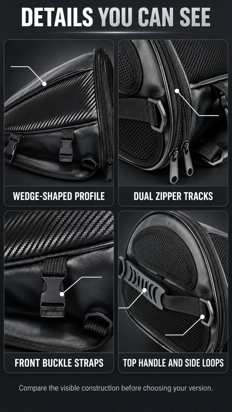 Compact rear-seat tail bag — product detail panel 3