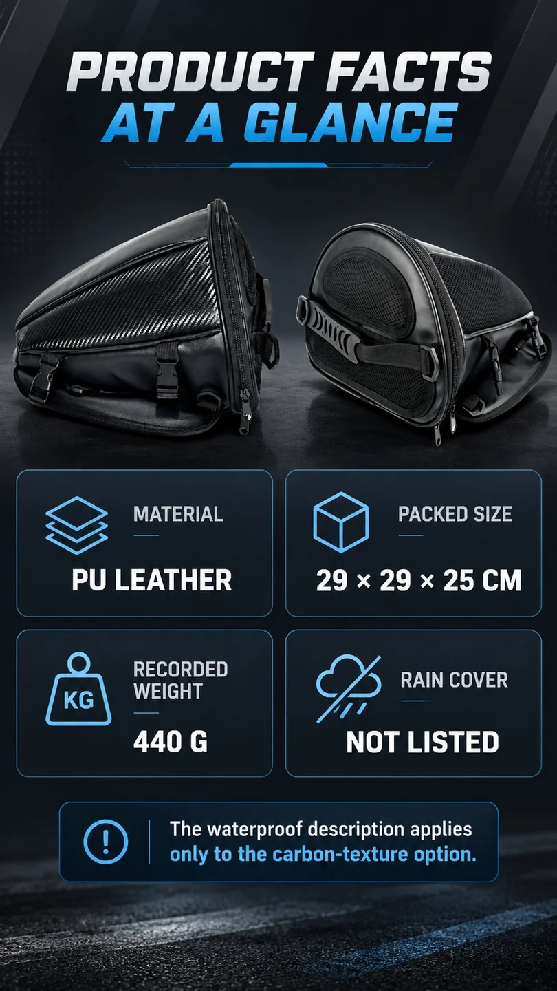 Compact rear-seat tail bag — product detail panel 4