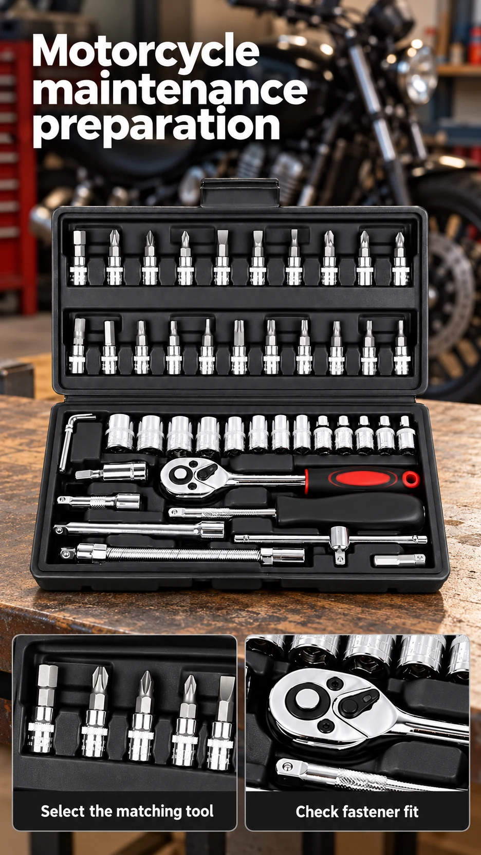 Socket & ratchet tool assortments — product detail panel 6