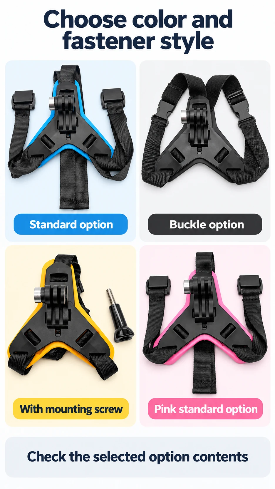 Strap-on helmet camera mount — product detail panel 5