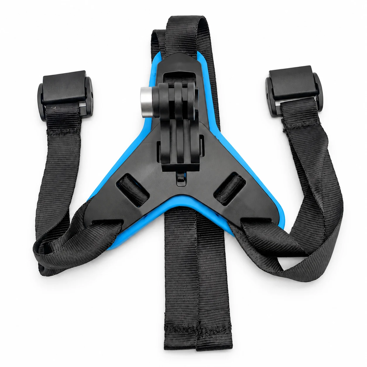 Strap-on helmet camera mount