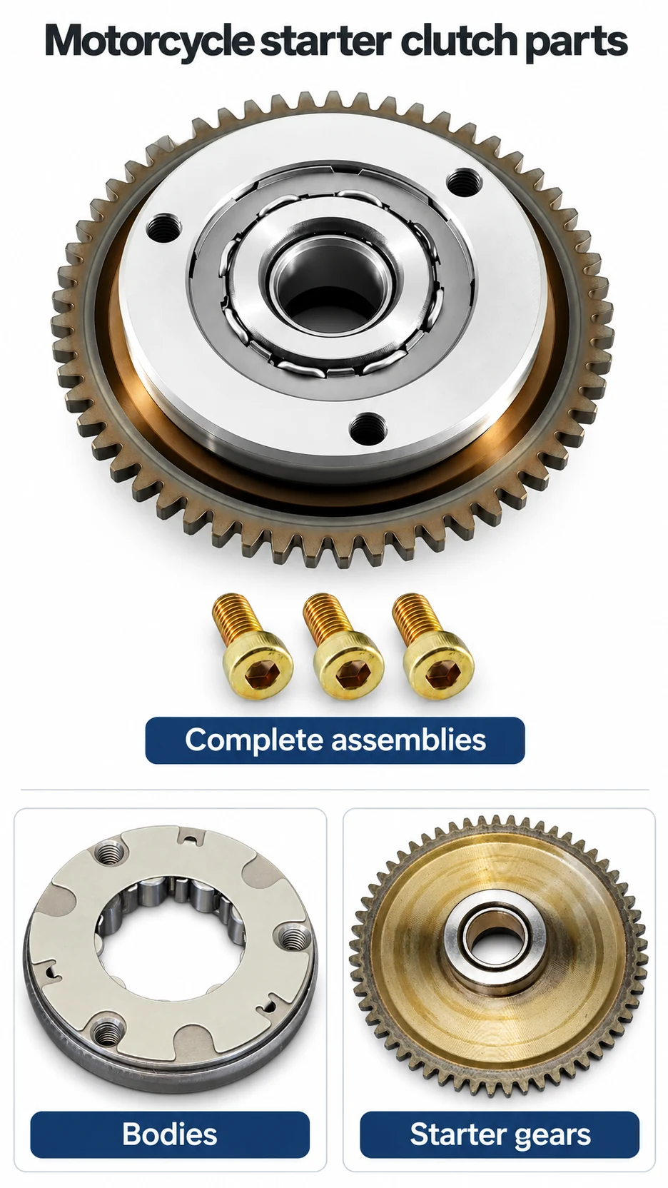 Starter clutches, bodies & gears — product detail panel 1