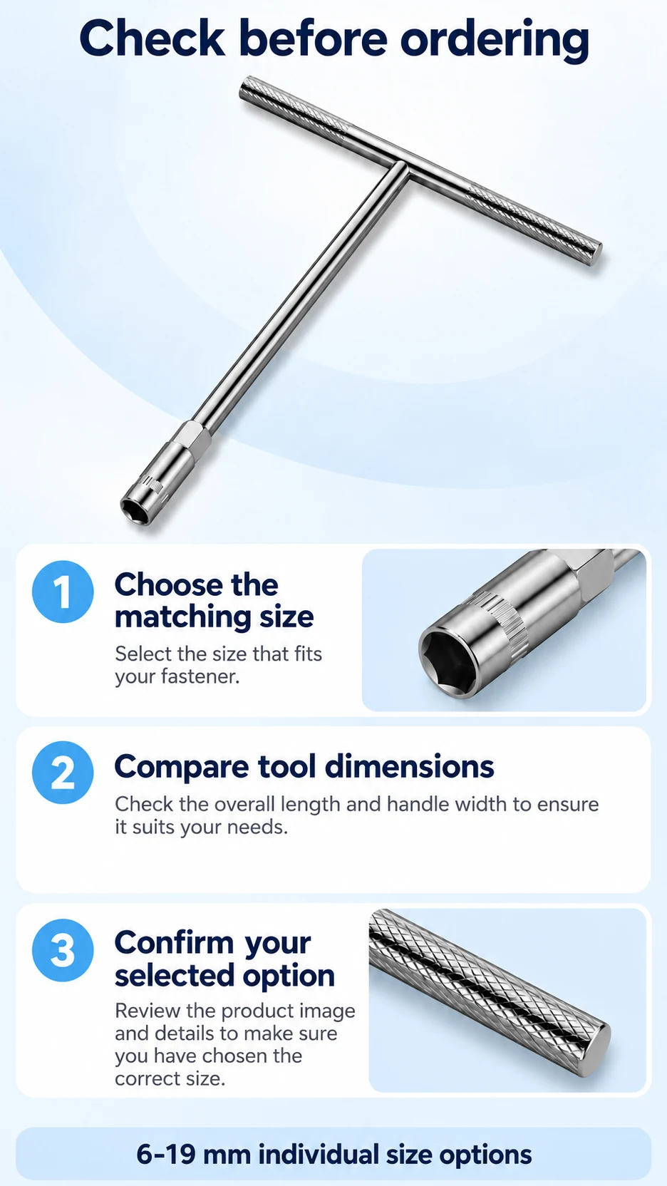 T-handle socket wrenches — product detail panel 8