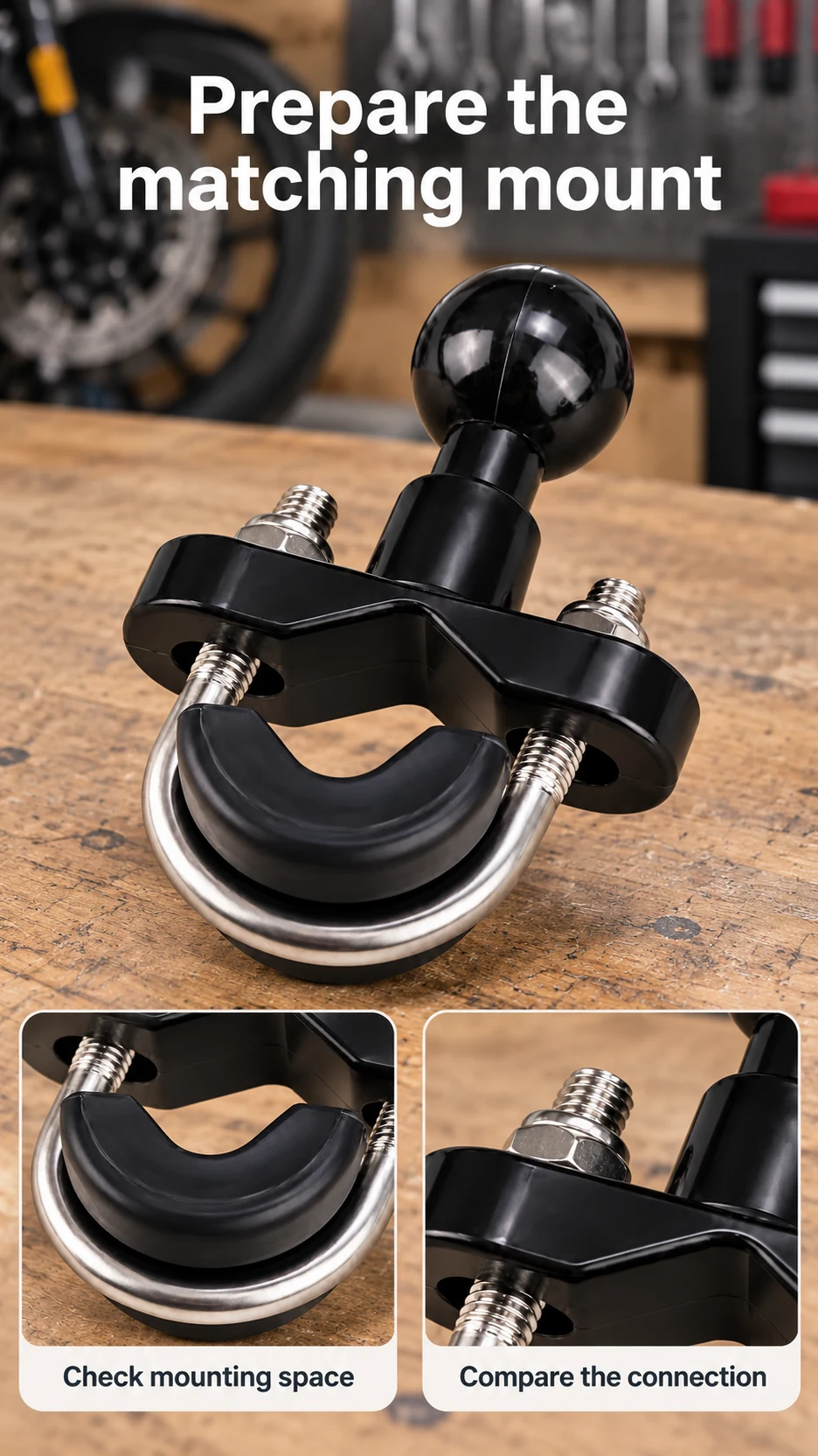 U-bolt handlebar ball-mount base — product detail panel 7
