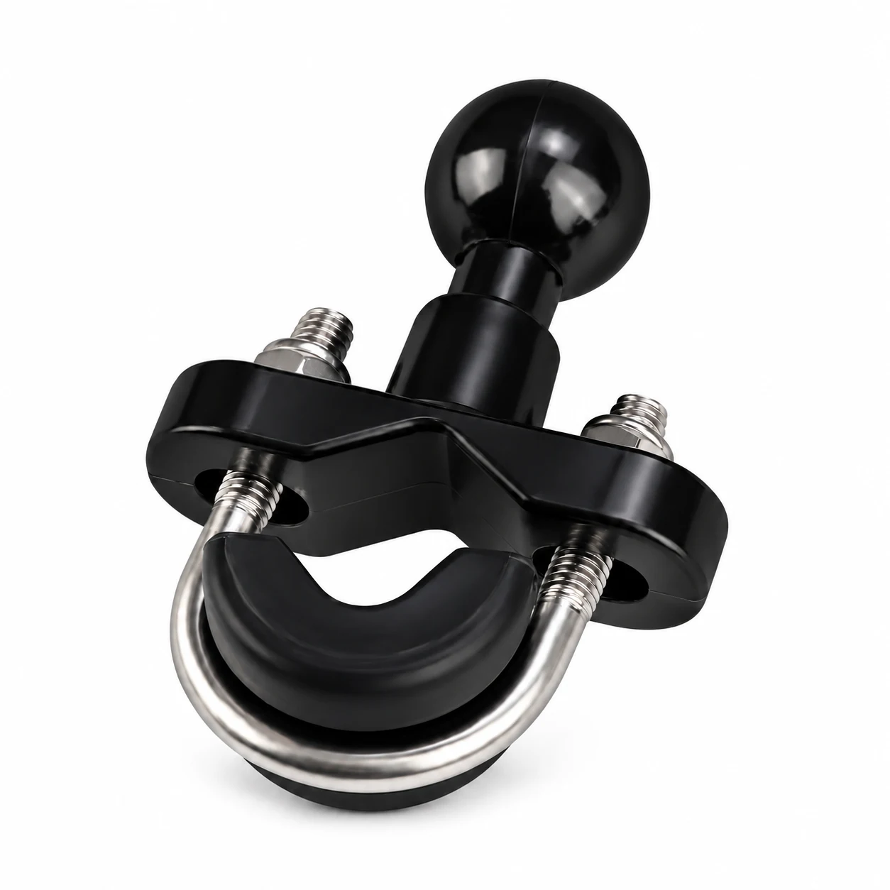 U-bolt handlebar ball-mount base
