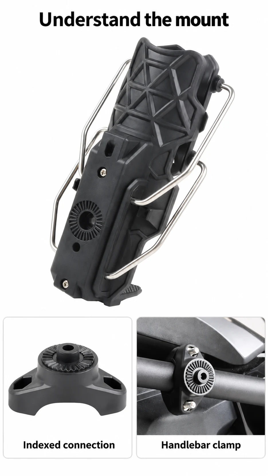 Adjustable handlebar cup holder — product detail panel 3
