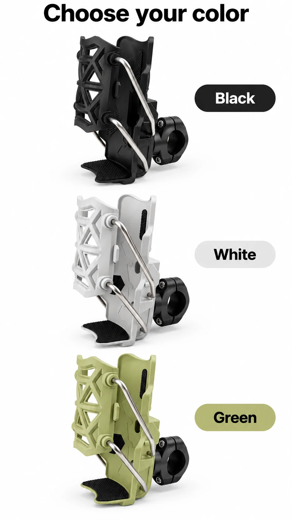 Adjustable handlebar cup holder — product detail panel 5