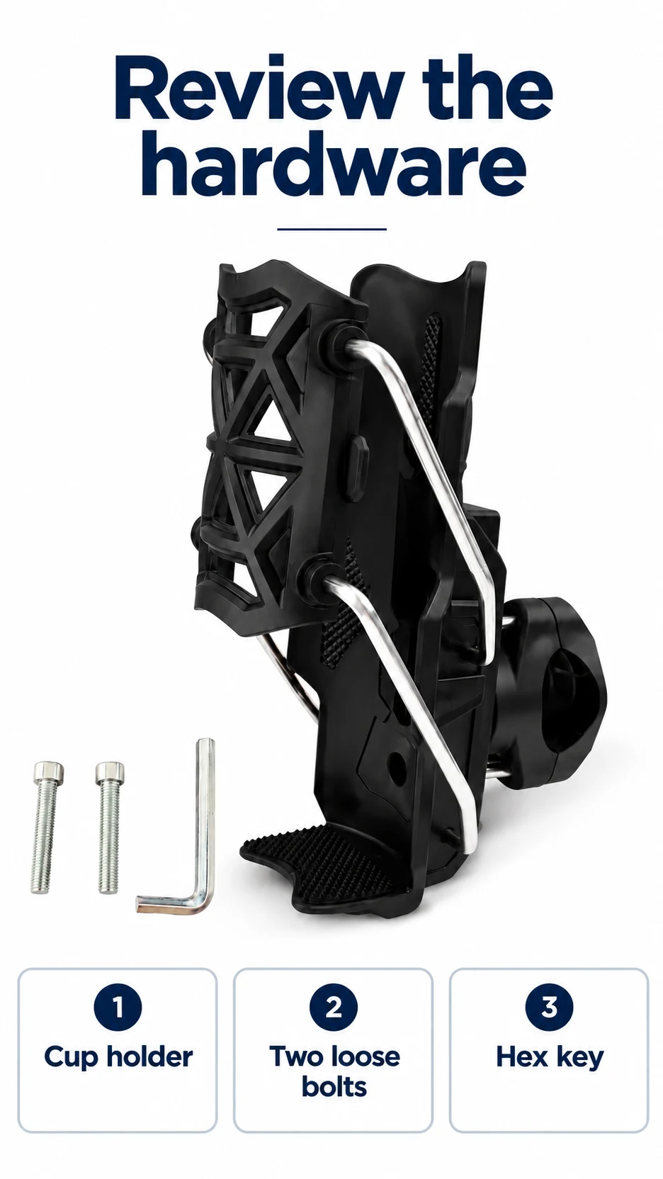 Adjustable handlebar cup holder — product detail panel 8