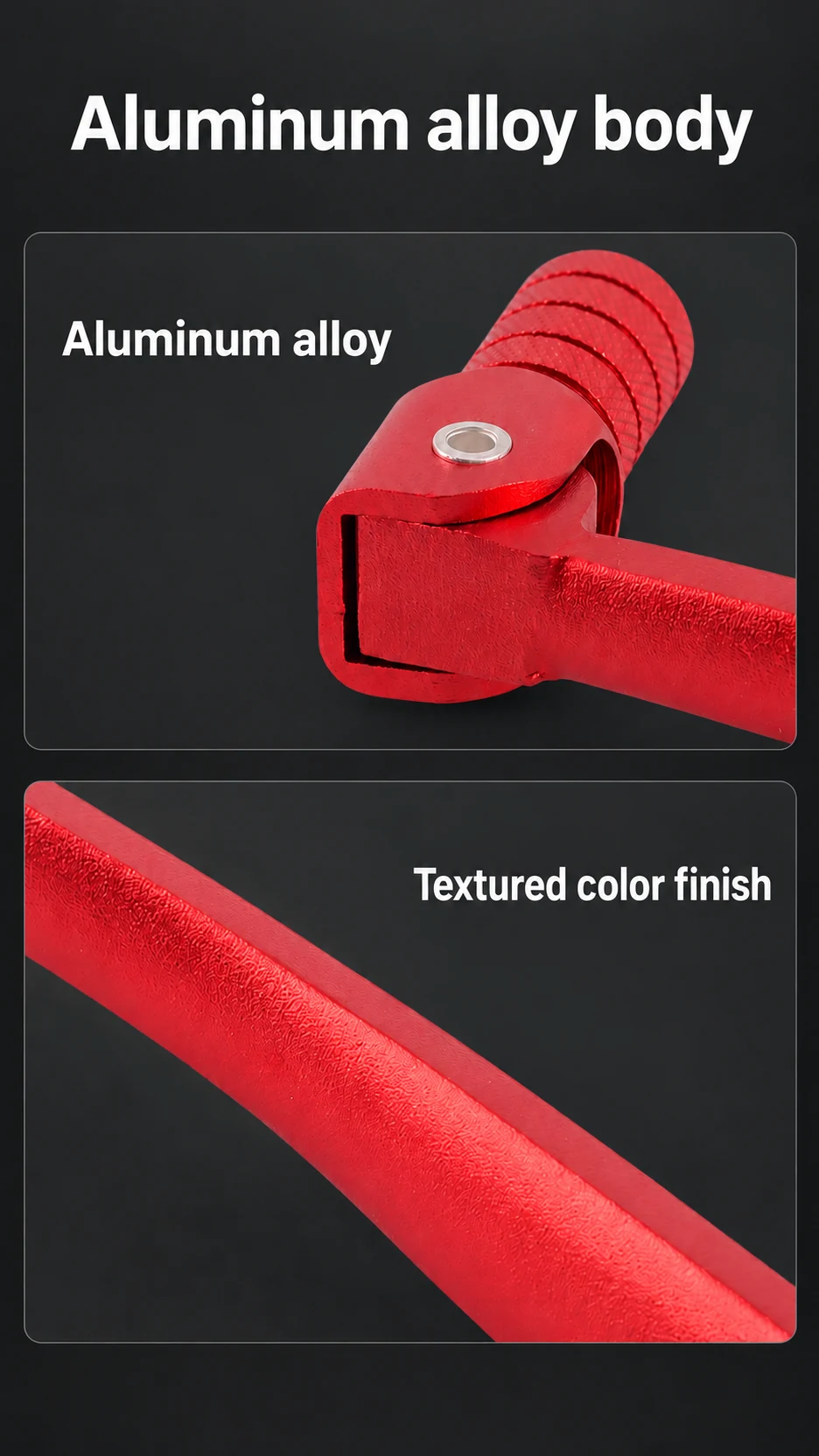 Folding gear shift lever — product detail panel 2
