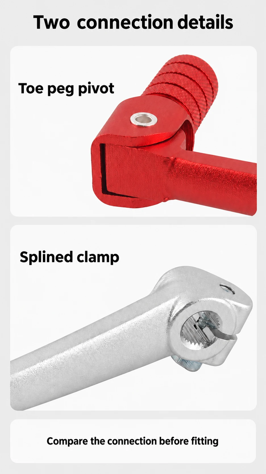Folding gear shift lever — product detail panel 3