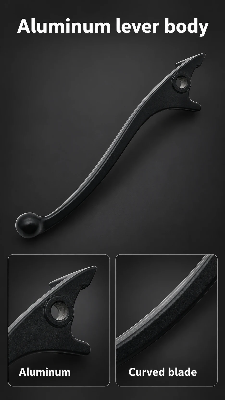 Replacement left & right brake levers — product detail panel 2