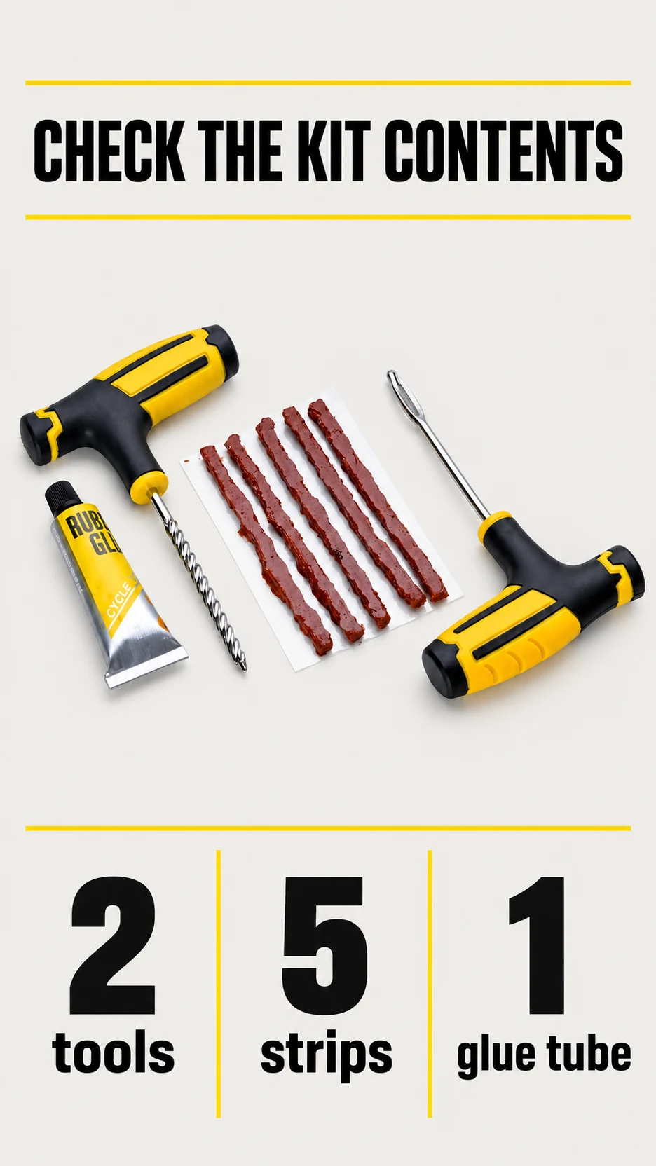 T-handle tubeless tire repair kit — product detail panel 4