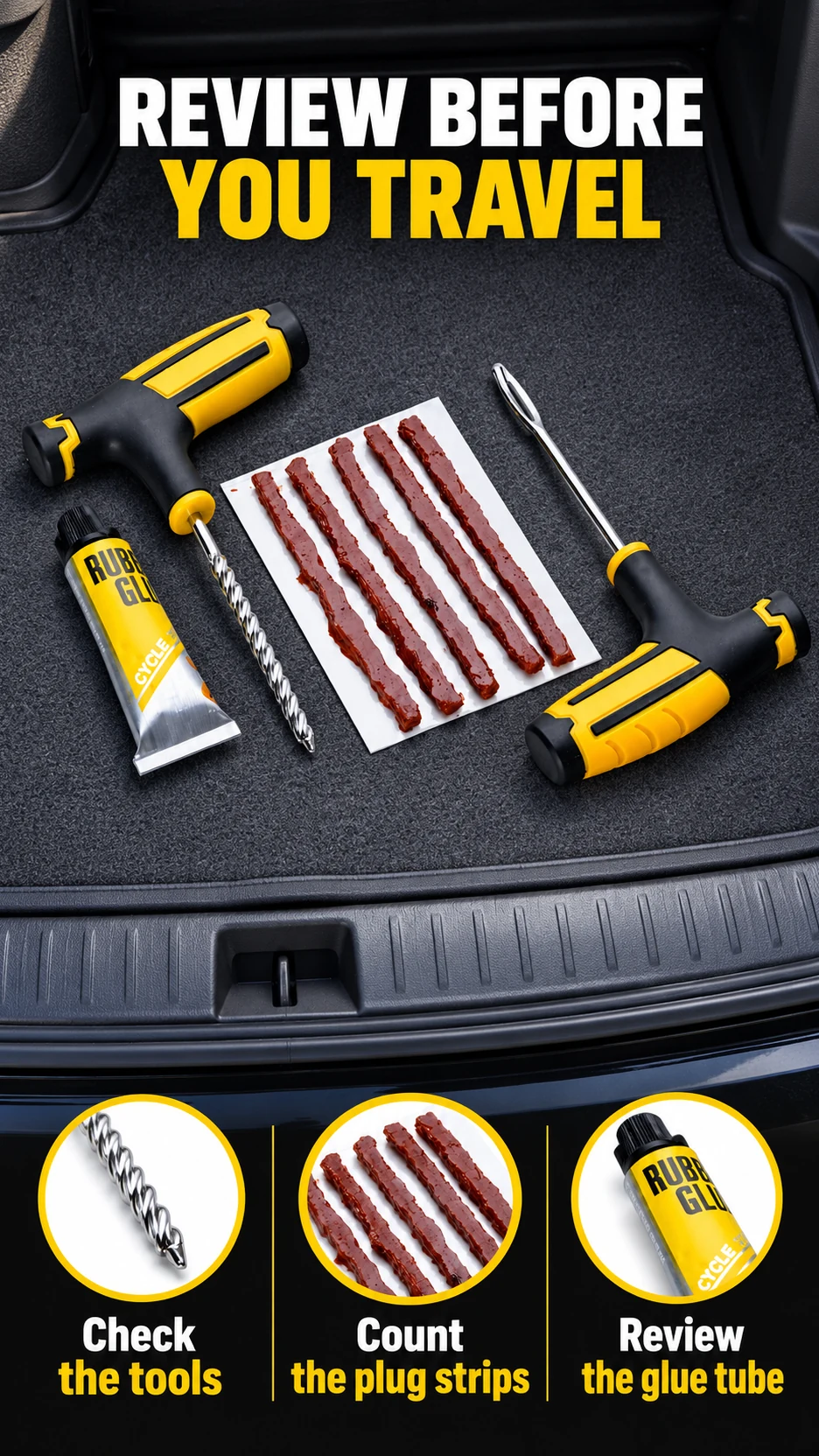 T-handle tubeless tire repair kit — product detail panel 7