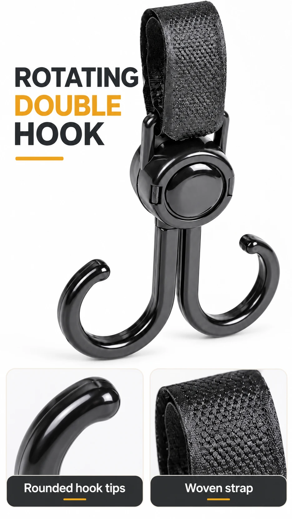 Rotating hooks & locking hangers — product detail panel 2
