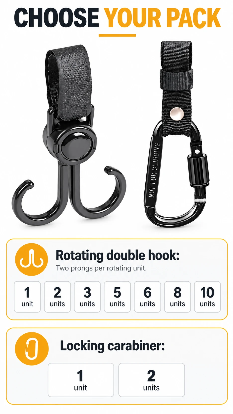 Rotating hooks & locking hangers — product detail panel 4