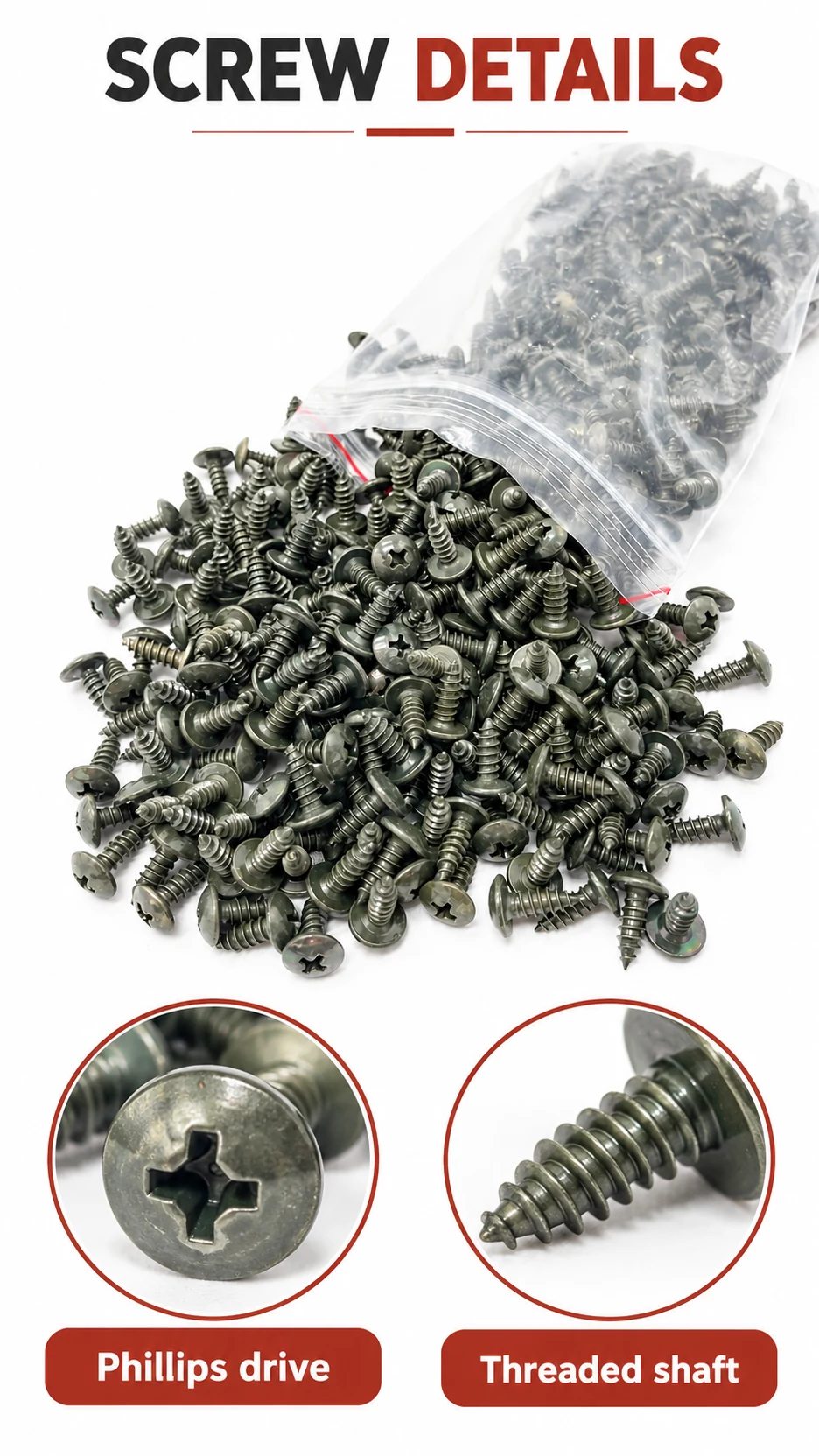 Self-tapping screws & U-clip nuts — product detail panel 3