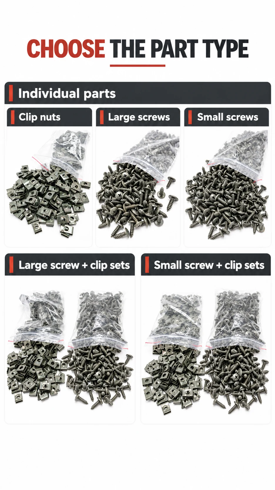 Self-tapping screws & U-clip nuts — product detail panel 5