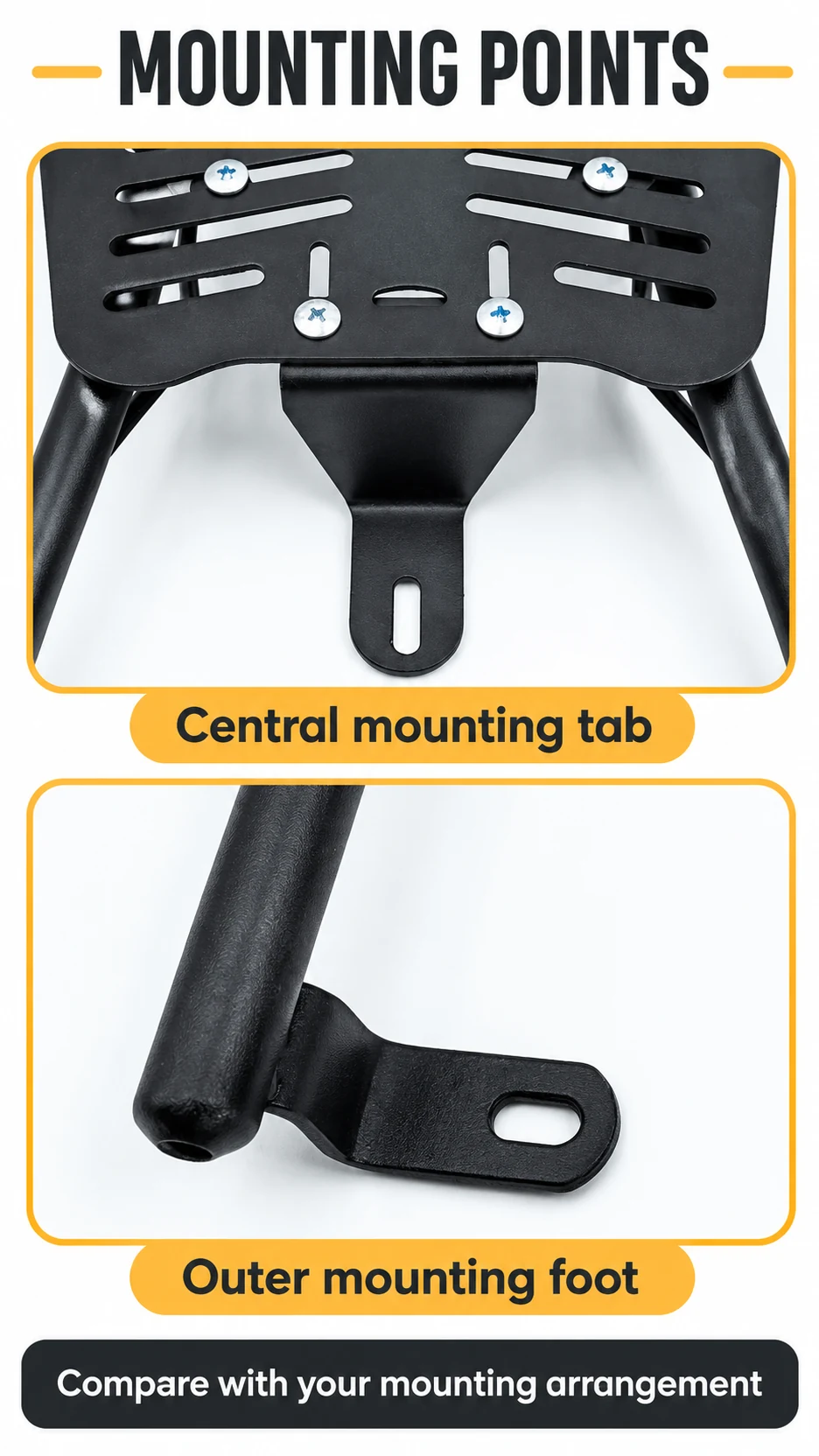 Adjustable top-box rack — product detail panel 3