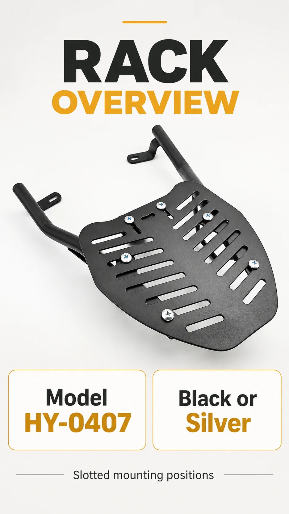 Adjustable top-box rack — product detail panel 4