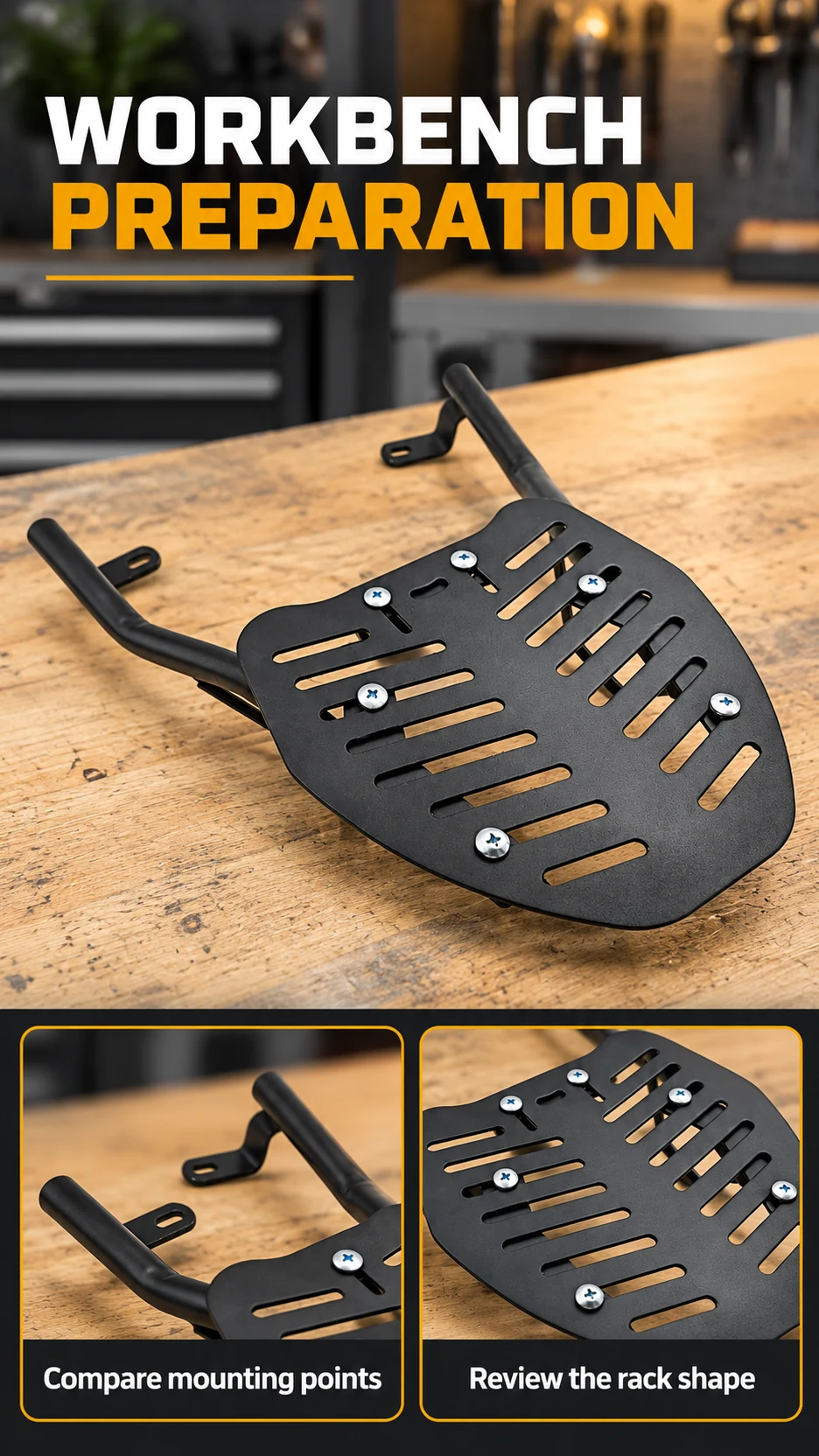 Adjustable top-box rack — product detail panel 6