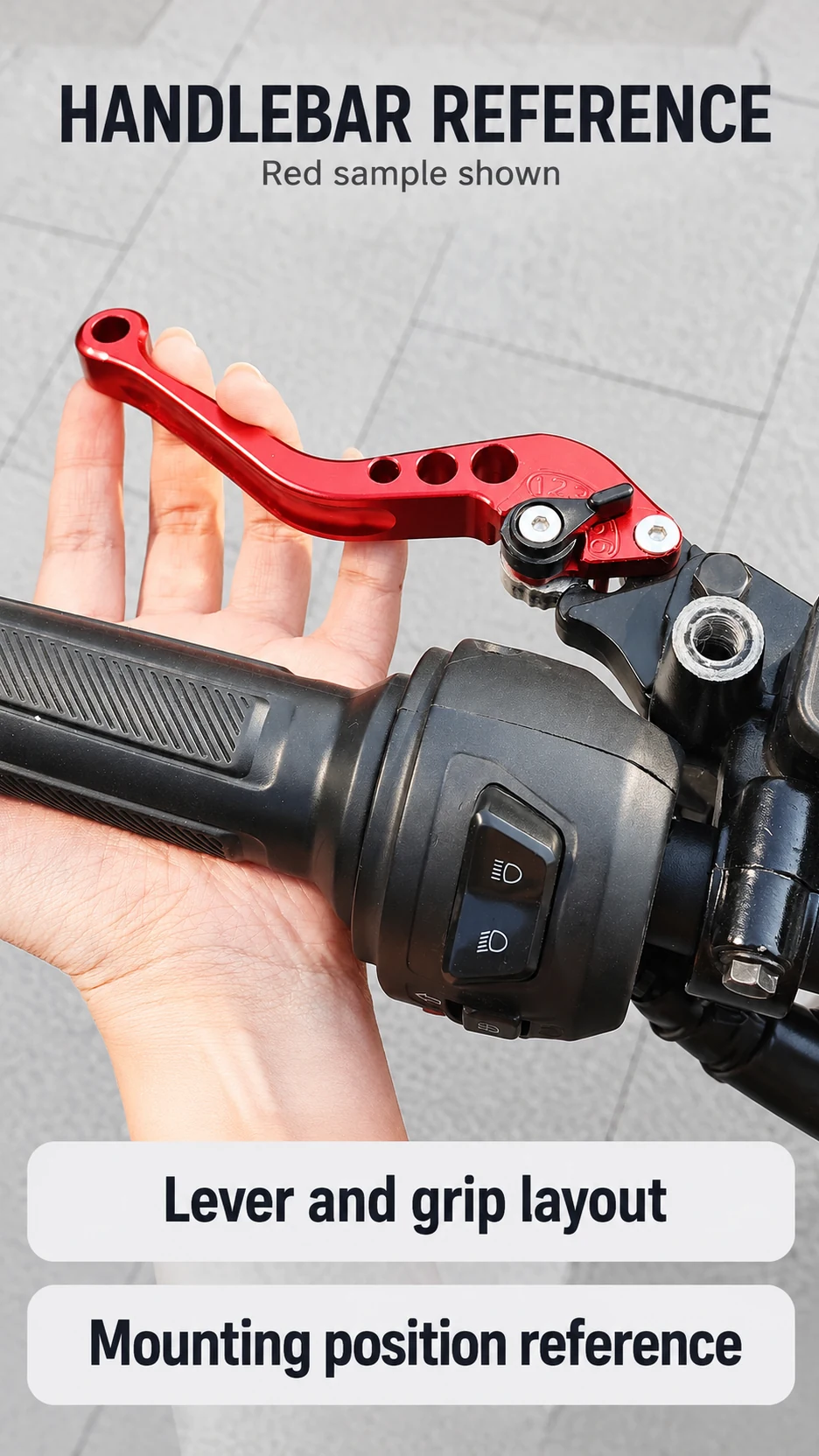 Adjustable brake lever pairs — product detail panel 6